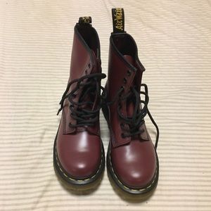 Maroon Dr. Martens
